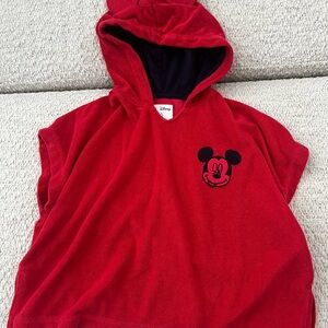 GAP Red Kids Swim Coverup with Mickey Mouse